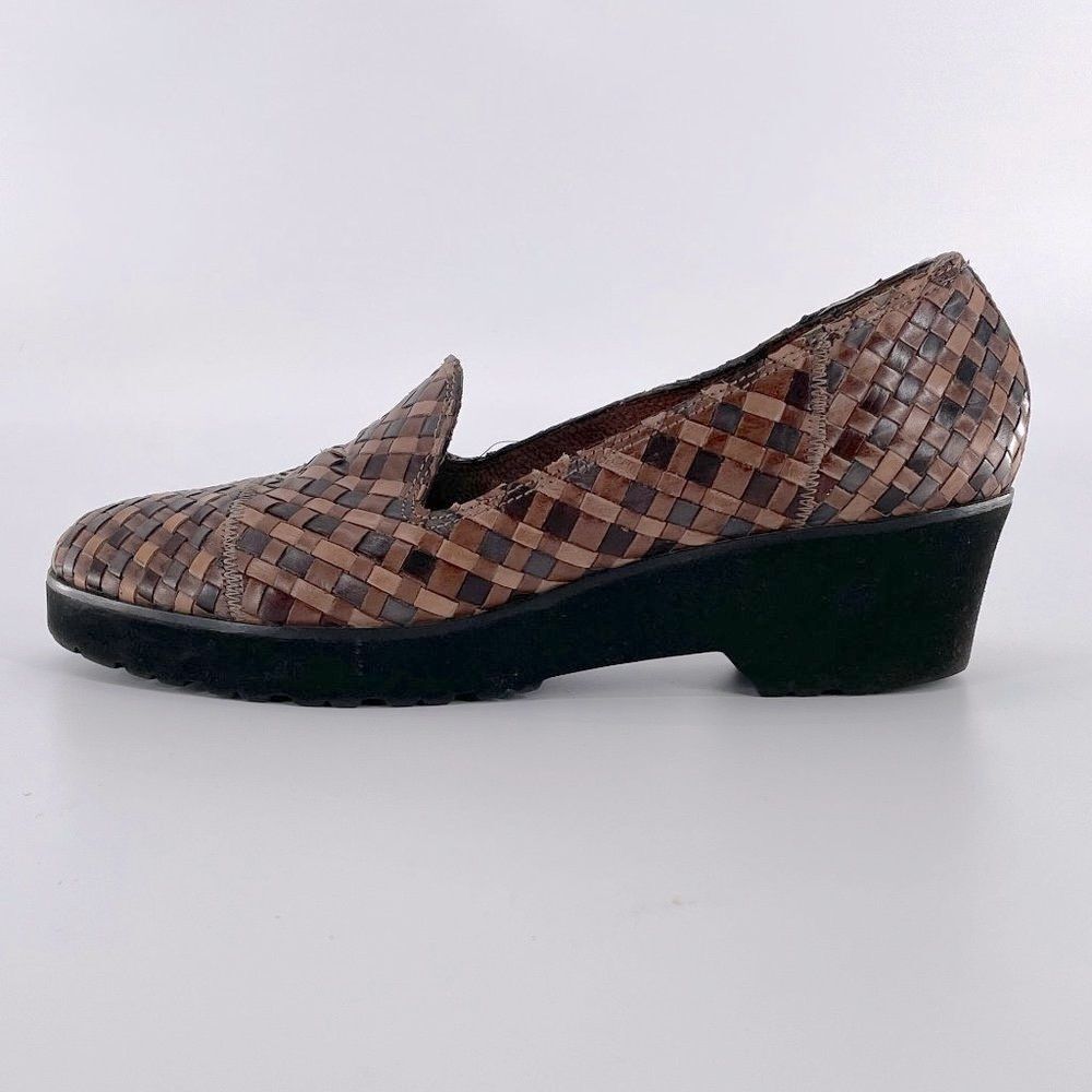 Sesto Meucci Brown Woven Loafers